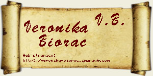 Veronika Biorac vizit kartica